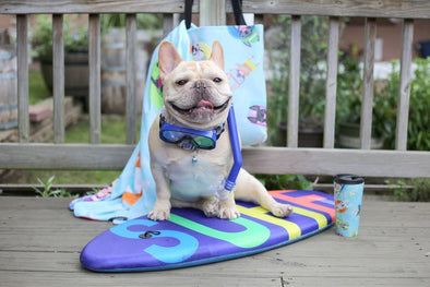 French Bulldog Love Summer Collection Beach Towels Tote bags