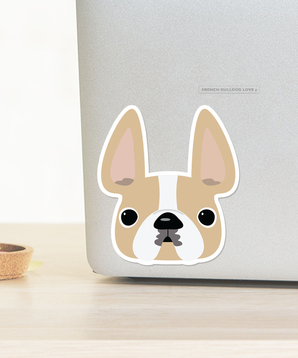 Honey Pied / Large French Bulldog Sticker