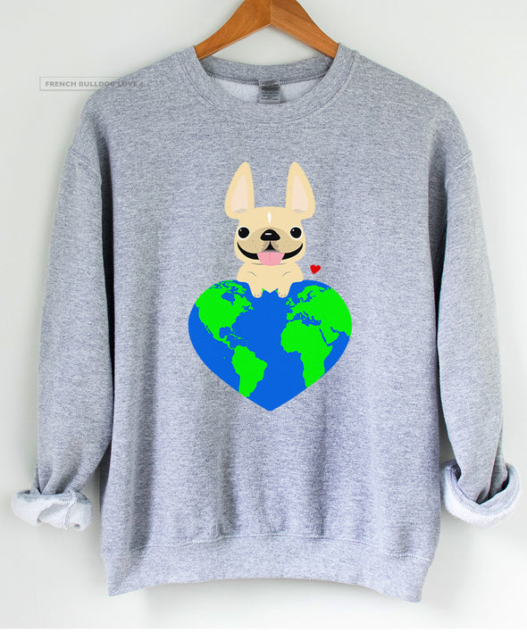 Earth Love - French Bulldog Sweatshirt