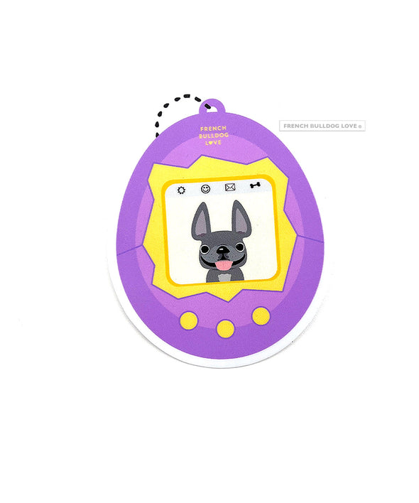 Virtual Pet Frenchie Waterproof Sticker - Grey #5