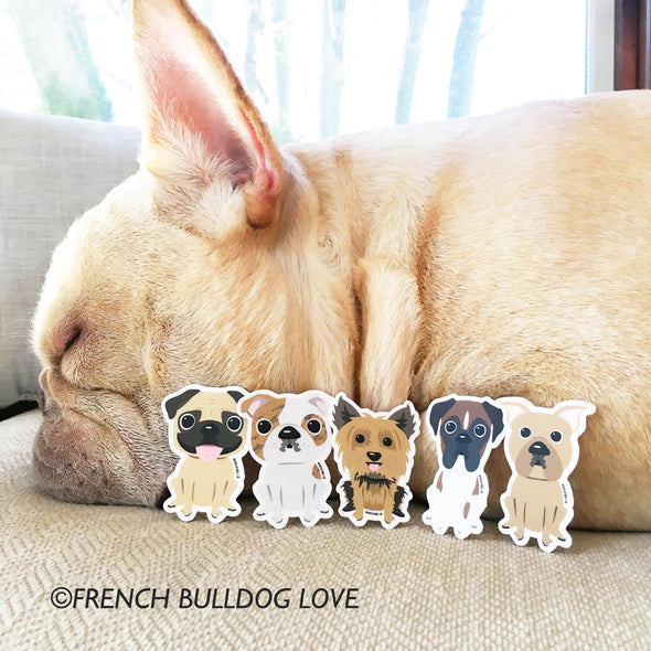 Bulldog Mini Sticker - The Dog Park by French Bulldog Love
