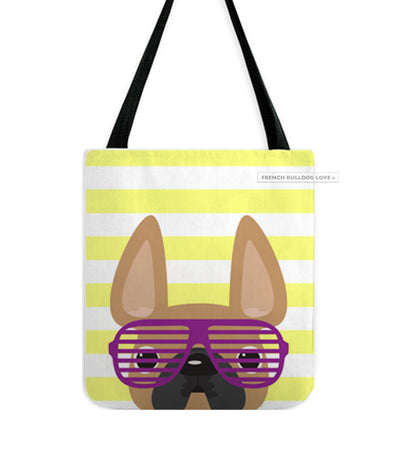 Fawn / Summer Shades French Bulldog Tote Bag