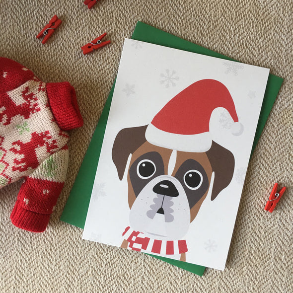 Boxer - Festive Pups - 15 Card Holiday Box Set
