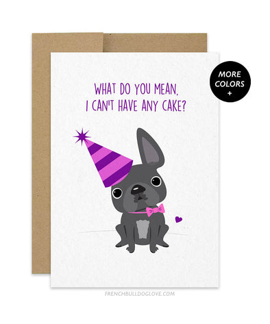No Cake For You - Birthday Card - Girl