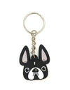Frenchie Face Mini Keychain / Black & White - French Bulldog Love - 1