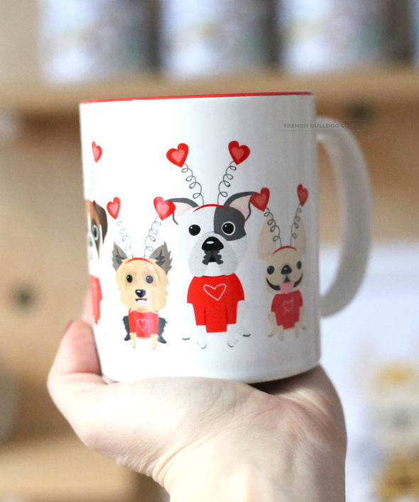 Puppy Love - French Bulldog & Friends Coffee Mug - 11oz