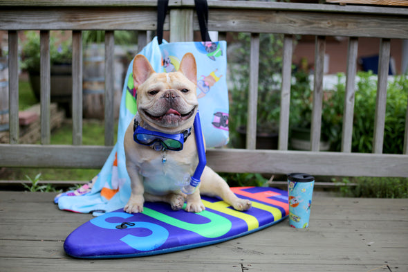 Frenchie Pool Party - French Bulldog Tote Bag