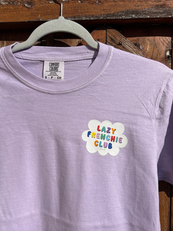 SAMPLE - LAZY FRENCHIE CLUB T SHIRT - SMALL