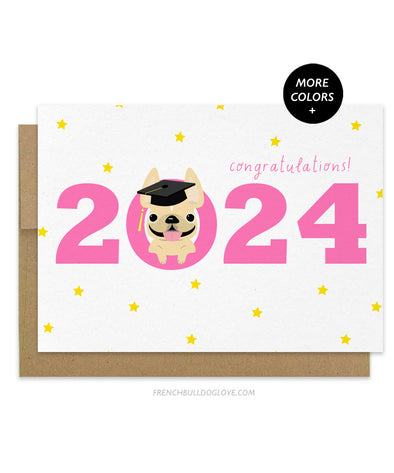 2024 Grad - Graduation Card - Pink
