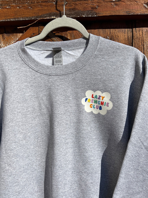 SAMPLE - LAZY FRENCHIE CLUB SWEATSHIRT - SMALL
