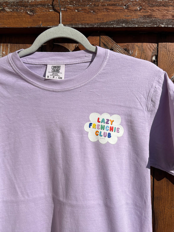 SAMPLE - LAZY FRENCHIE CLUB T SHIRT - SMALL