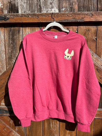 SAMPLE - CREAM FRENCHIE FACE SWEATSHIRT - SMALL