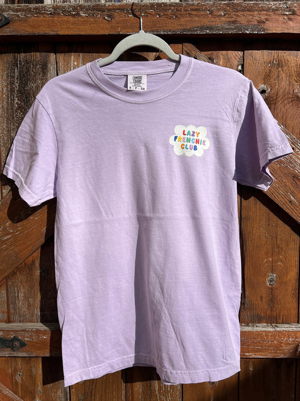 SAMPLE - LAZY FRENCHIE CLUB T SHIRT - SMALL