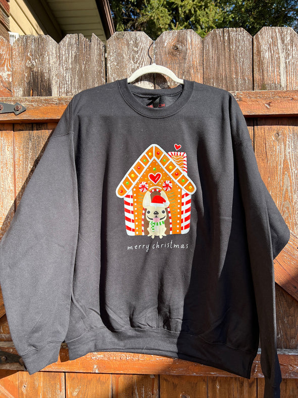 SAMPLE - GINGERBREAD HOUSE SWEATSHIRT - LARGE