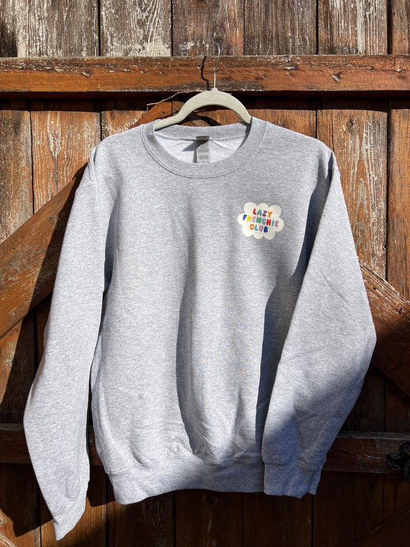 SAMPLE - LAZY FRENCHIE CLUB SWEATSHIRT - SMALL