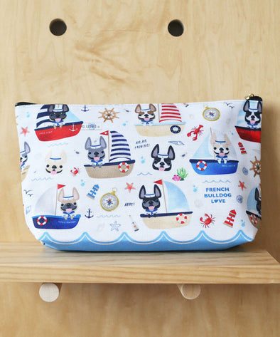 Frenchies Ahoy! Pouch - Large