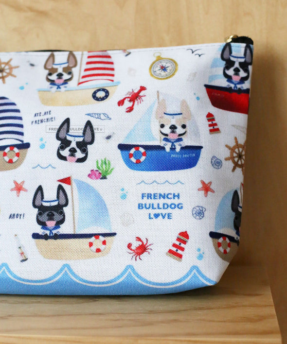 Frenchies Ahoy! Pouch - Large