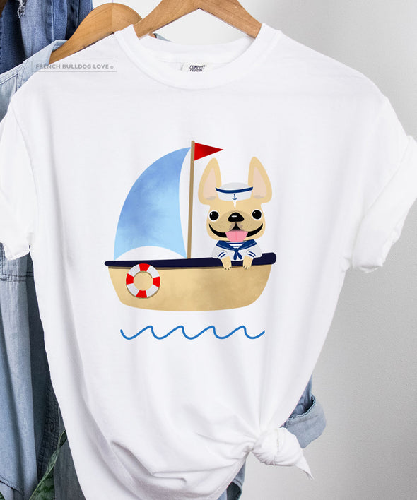 Frenchies Ahoy! French Bulldog T-shirt