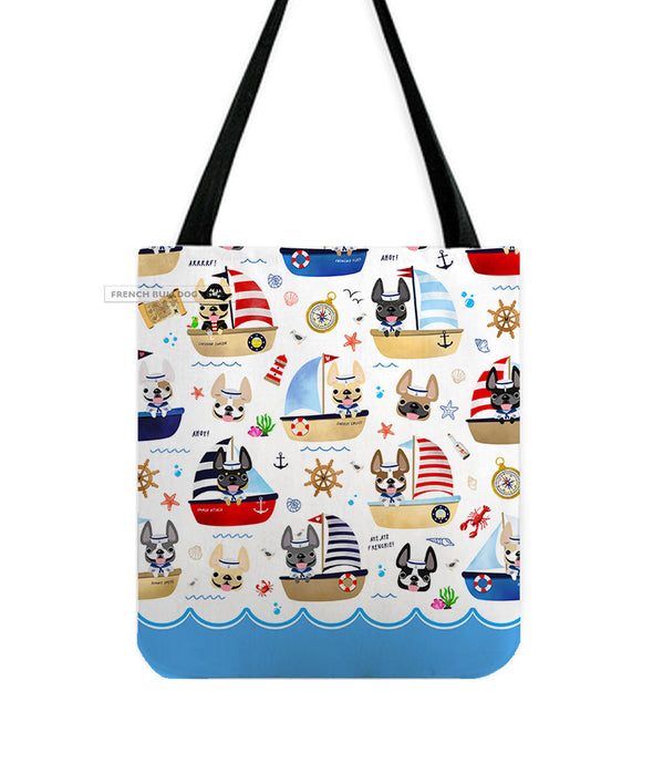 Frenchies Ahoy! Everyday Tote Bag