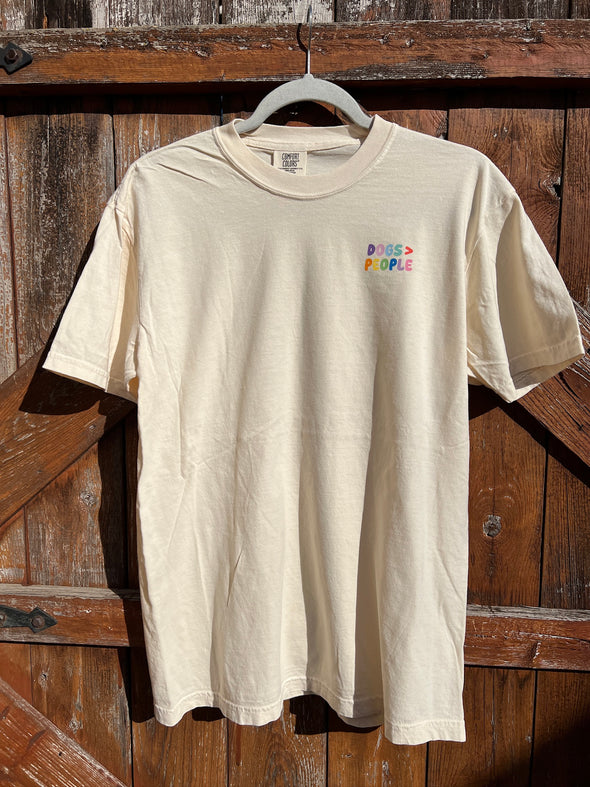 SAMPLE - DOGS > PEOPLE T SHIRT - MEDIUM