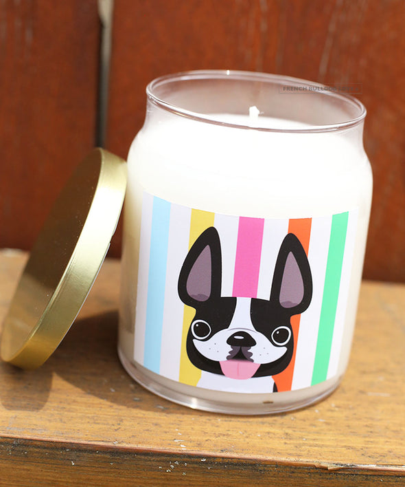 Pied Summer Stripes Candle - Lemon Verbena