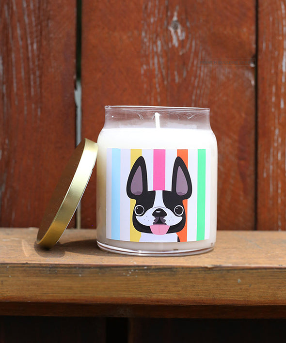 Pied Summer Stripes Candle - Lemon Verbena