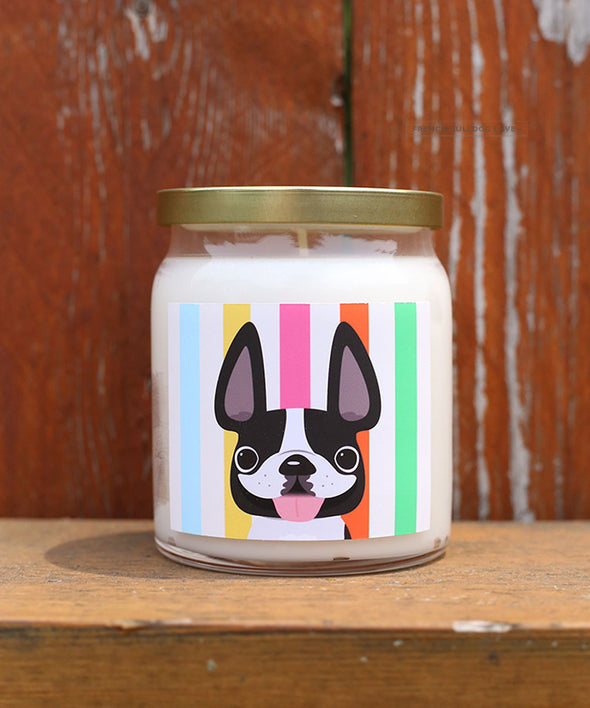 Pied Summer Stripes Candle - Lemon Verbena