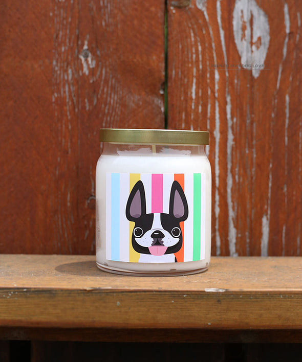 Pied Summer Stripes Candle - Lemon Verbena