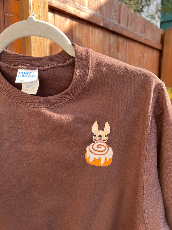 SAMPLE - CINNAMON ROLL SWEATSHIRT - BROWN - SMALL