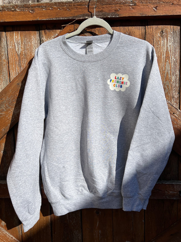 SAMPLE - LAZY FRENCHIE CLUB SWEATSHIRT - SMALL