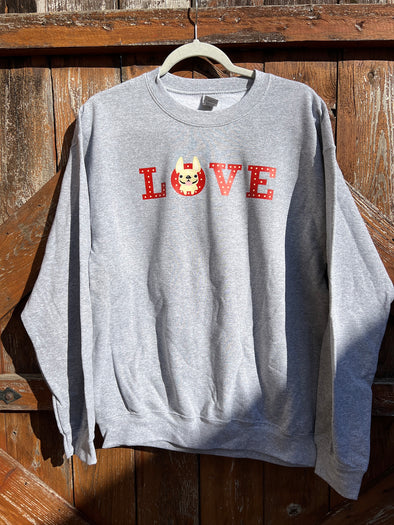 SAMPLE - FLASHING LOVE SWEATSHIRT - MEDIUM