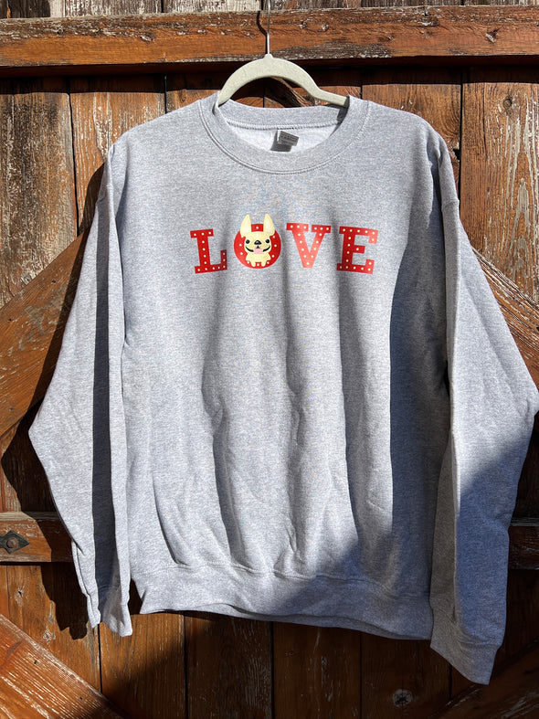 SAMPLE - FLASHING LOVE SWEATSHIRT - MEDIUM