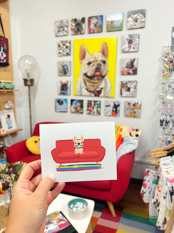 #100DAYPROJECT French Bulldog Note Cards Box Set of 12 - SOFA