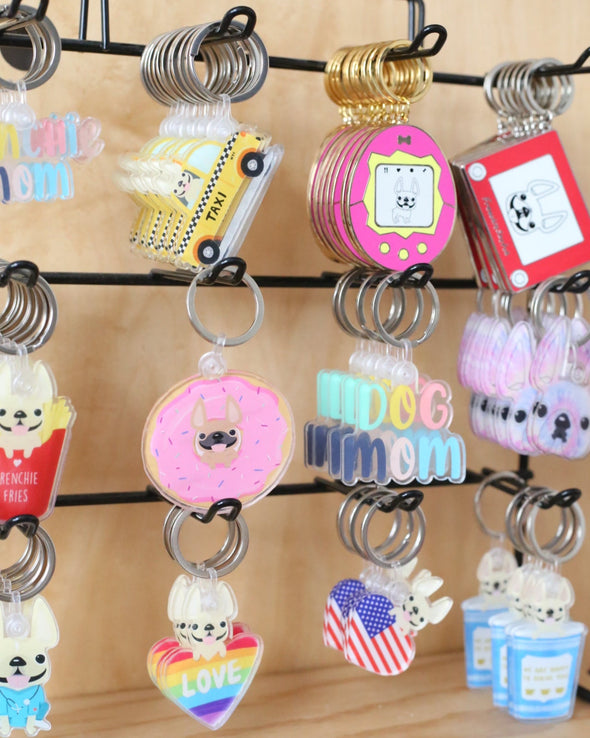 Dog Mom Keychain - Clear Acrylic