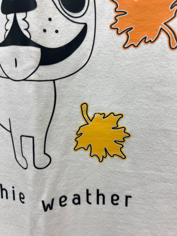 MISPRINT FRENCHIE WEATHER - 2XL - WHITE TEE