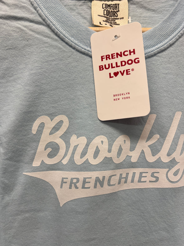 SAMPLE - BROOKLYN FRENCHIES - LARGE - LIGHT BLUE TEE