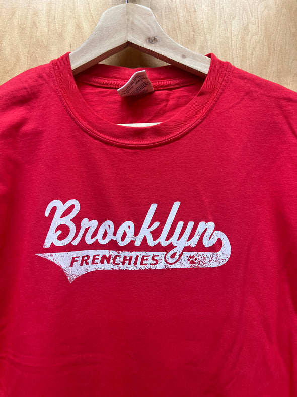 MISPRINT - BROOKLYN FRENCHIES - SMALL - RED TEE