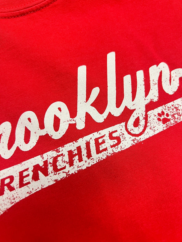 MISPRINT - BROOKLYN FRENCHIES - SMALL - RED TEE