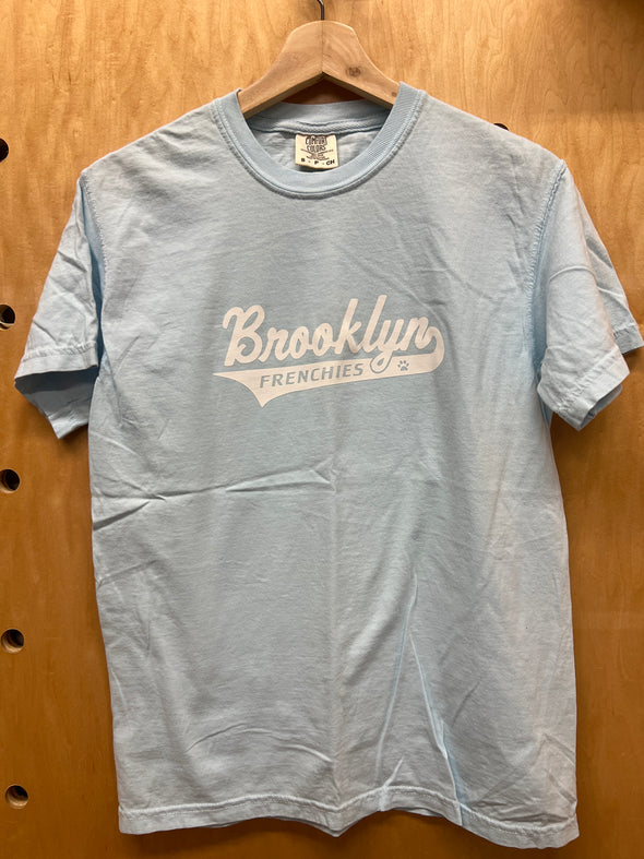 SAMPLE - BROOKLYN FRENCHIES - SMALL - LIGHT BLUE TEE