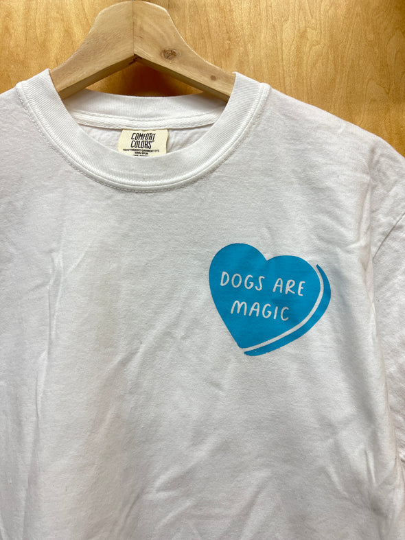 MISPRINT - DOGS ARE MAGIC - MEDIUM - WHITE TEE