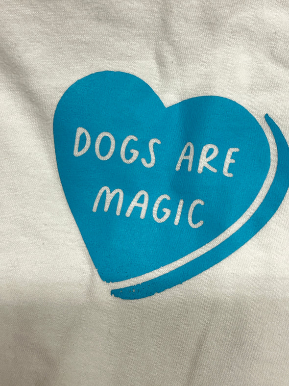 MISPRINT - DOGS ARE MAGIC - MEDIUM - WHITE TEE