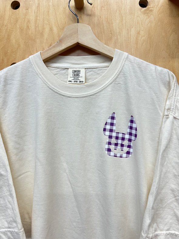 SAMPLE - PURPLE PLAID PUMPKIN T SHIRT - 2XL