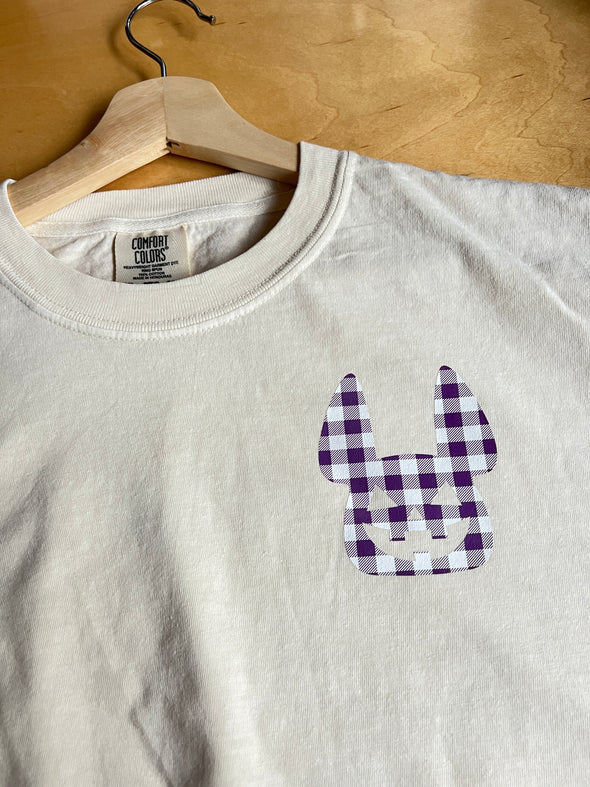 SAMPLE - PURPLE PLAID PUMPKIN T SHIRT - 2XL