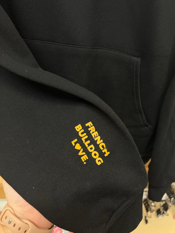 SAMPLE - NIGHTMARE ON FRENCHIE STREET HOODIE - LARGE - BLACK