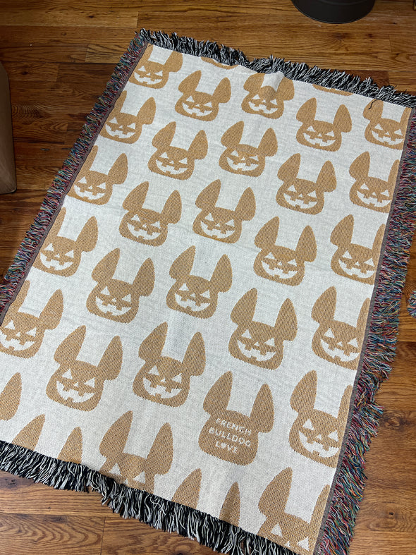 SAMPLE - Jack O'Frenchie Woven Blanket - 100% Cotton - Small