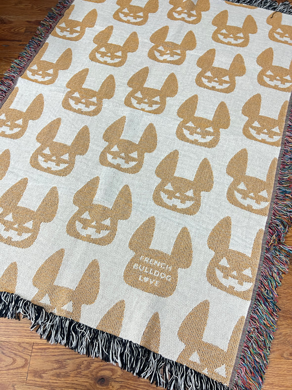 SAMPLE - Jack O'Frenchie Woven Blanket - 100% Cotton - Small