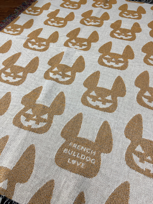 SAMPLE - Jack O'Frenchie Woven Blanket - 100% Cotton - Small