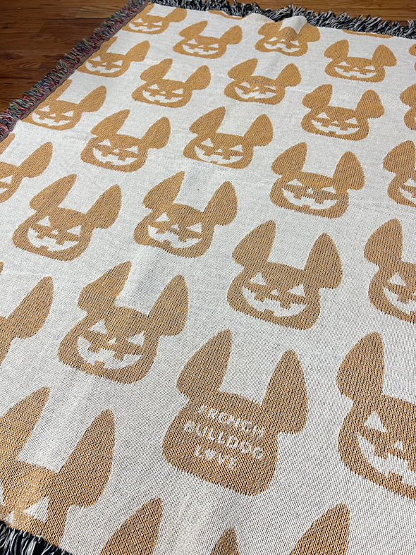 SAMPLE - Jack O'Frenchie Woven Blanket - 100% Cotton - Small