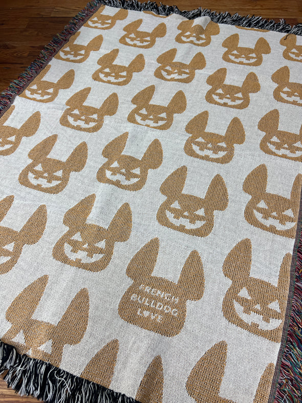 SAMPLE - Jack O'Frenchie Woven Blanket - 100% Cotton - Small