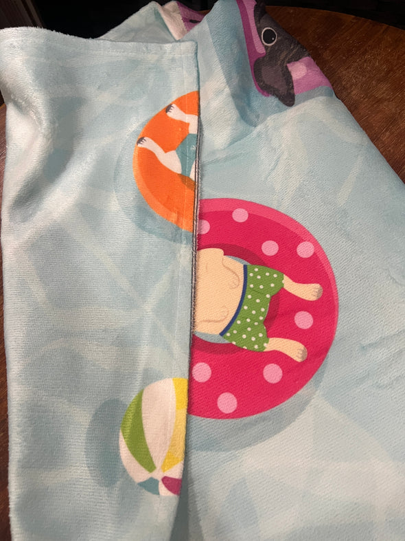 SLIGHTLY MISPRINTED Pool Party Beach Towel // FINAL SALE